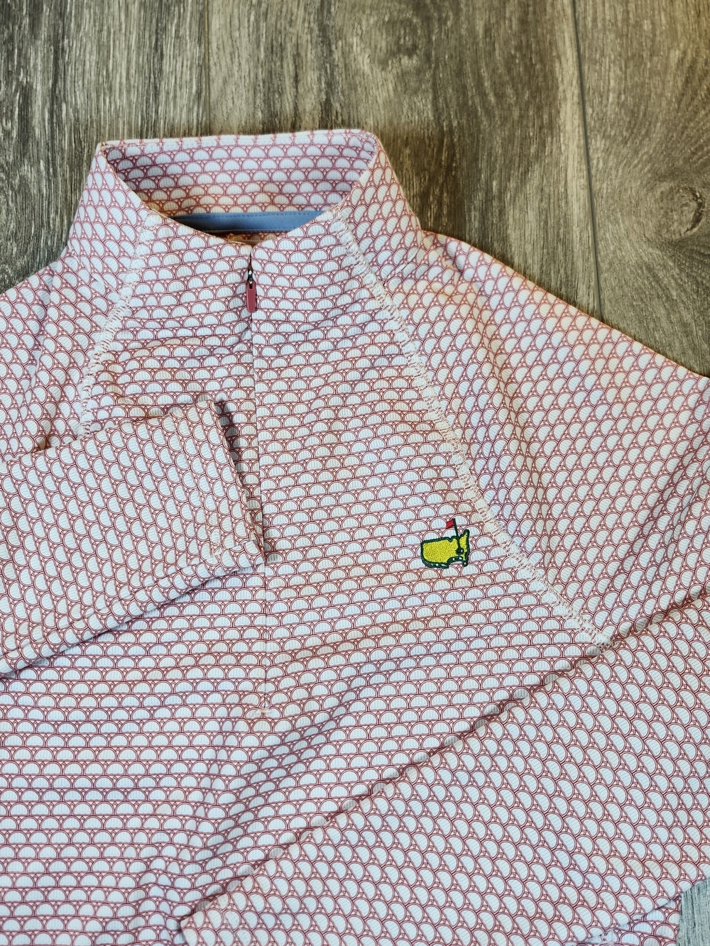 Peter Millar Augusta Masters Pullover Quarter Zip - Pink
